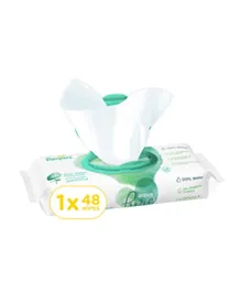 Pampers Aqua Pure Baby Wipes Made with 99% Pure Water- 48 Wipe Count