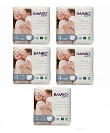 Bambo Nature Eco-Friendly Pant Style Diapers Pack of 5 Size 4 - 22 Pieces each