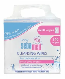 Sebamed Baby Cleansing Wipes  - 240 Pieces