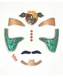 Djeco Knight Face Stickers - Green