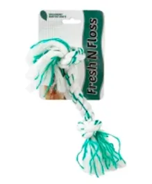 Fresh N Floss Booda Spearmint 2-Knot Rope Dog Toy