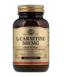 SOLGAR L Carnitine 500mg - 60 Tablets