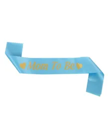 Highland Mom to Be Sash for Baby Shower - Blue