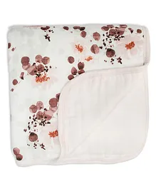 Lulujo  Bamboo Crib Quilt Eucalyptus - Mutlicolor