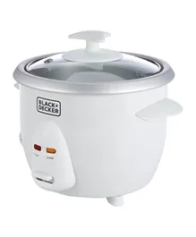 Black and Decker Rice Cooker 0.6L 350W RC650-B5 - White