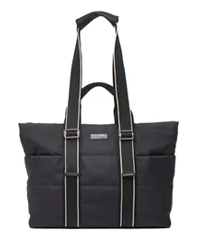 Babymel Sammi Eco Quilt Convertible Diaper Bag - Black