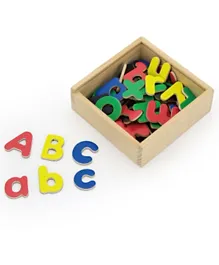 Viga Wooden Magnetic Letters Multicolour - 52 Pieces