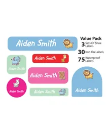 Ajooba My Labels Personalised Name Labels for Kids My Nursery Labels 008 - Pack of 108