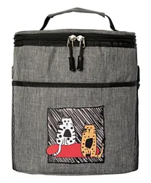 حقيبة غداء معزولة بتصميم القطط من بيجديزاين - رمادي