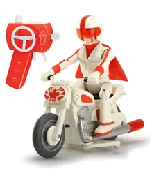Dickie Toy Story RC 1:24 Duke Caboom Motorcycle - White and Orange