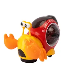 Walking Colorful Flash Crab Toy - Orange