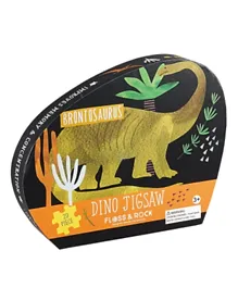 Floss & Rock Dinosaur Jigsaw Puzzle with Shaped Box Multi Color - 20 Pieces
