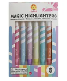 Tiger Tribe Magic Highlighters - 6 Pieces