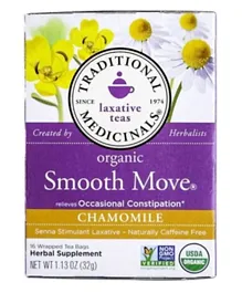 TRADITIONAL MEDS Smooth Move Chamomile - 16 Tea Bags