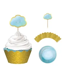 Party Centre Oh Baby Boy Hot Stamped Cupcake Kit - Pack of 24