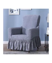 غطاء أريكة قابل للتمدد دانوب هوم إيفوري لمقعد واحد - رمادي