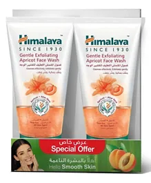 Himalaya Gentle Exfoliating Apricot Face Wash Pack of 2 - 150ml Each