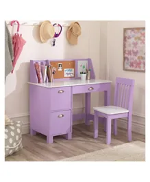 Kidkraft Study Desk with Chair - Lavender