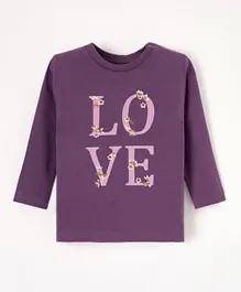 Name It Love Printed Long Sleeves T-Shirt - Vintage Violet