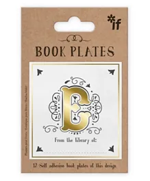 IF Letter E Book Plates - 12 Pieces