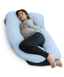 Pharmedoc U Shape Poly Pillow - Light Blue