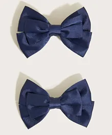 Monsoon Children School Loopy Bow Hair Clip - 2 Pieces