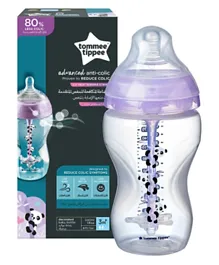 Tommee Tippee Advanced Anti-Colic Feeding Bottle Pink - 340 ml