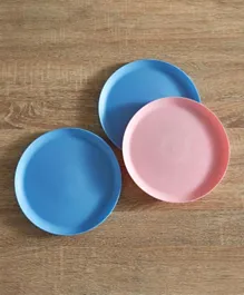 HomeBox Armada  Plate Set Blue & Pink - 3 Pieces