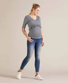 Bella Mama Maternity Top - Grey