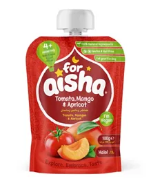 For Aisha Tomato, Mango & Apricot Fruit Pouch - 100g