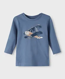تيشيرت نيم إت بأكمام طويلة ورسمة طائرة - بحر بيرينج