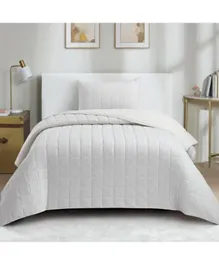 HomeBox Knitnook Cotton Jersey Twin Summer Quilt Comforter Set - 2 Piece