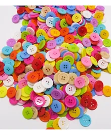 Craft Buttons 15mm Multicolor - 1000 Pieces