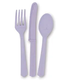 Unique Grey Cutlery - Pack of 18