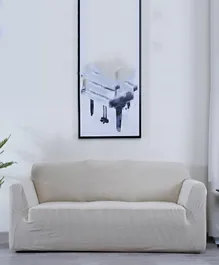 غطاء أريكة بان هوم تريستان ذو 3 مقاعد - بيج