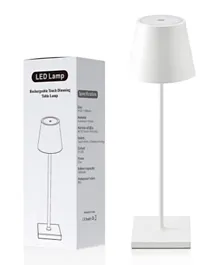 HOCC Cordless Battery Operated  Table Night Lamp - White