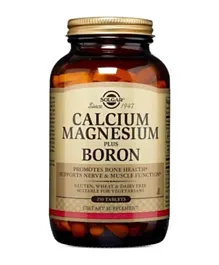 SOLGAR Calcium Magnesium Plus Boron Dietary Supplement - 250 Tablets