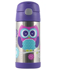Thermos-Funtainer Owl Stainless Steel hydration Water Bottle - 355ml