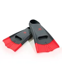 Dawson Sports Swimming Speed Fins - Red & Grey
