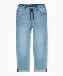 Zippy Elastic Waist Jeans - Blue