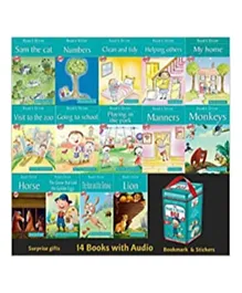 The Read & Shine Box K  Set of 14  Books with Audio