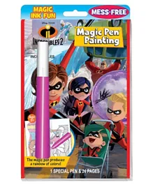 Disney International Disney Pixar Incredibles 2, Team Incredibles Magic Pen Painting Book - Multicolor