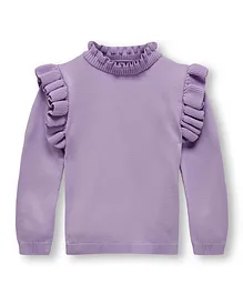 Only Kids Frill DEtail Pullover - Lavender
