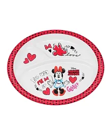 Disney Minnie Mouse Kids Mico Plate - Red