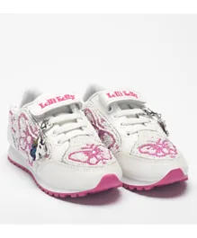 Lelli Kelly Principessa Sneaker - White & Fuxia