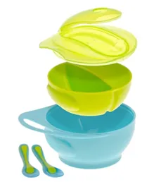 Brother Max Weaning Bowl Set - Blue Green