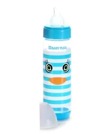 Baby Plus Feeding Bottle With Nipple Blue - 240 ml