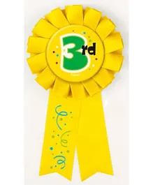 Unique 3rd Award Ribbon - Yellow