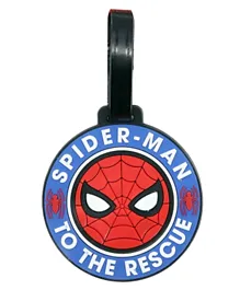 Marvel Spiderman Soft PVC character Luggage Suitcase backpack Tags - Red Blue