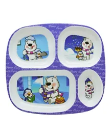 Dinewell Kids Rectangle Plate - Study Time